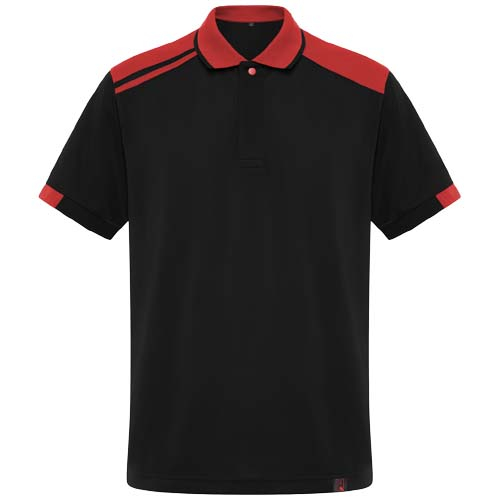 Polo antibactérien à personnaliser contrasté Samurai Roly noir / Rouge
